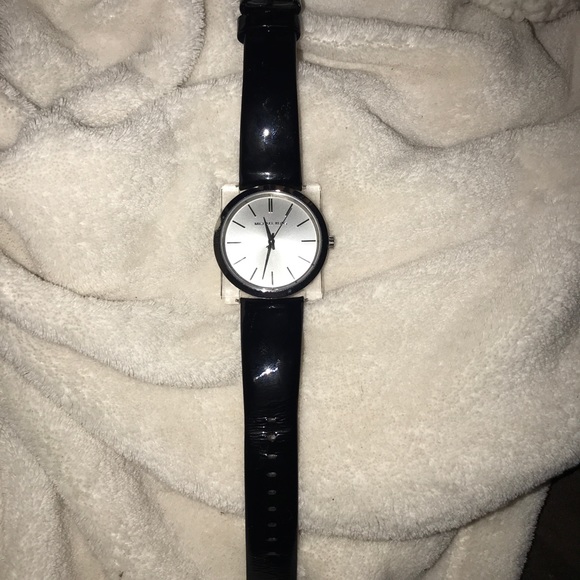 Michael Kors Black Leather Watch